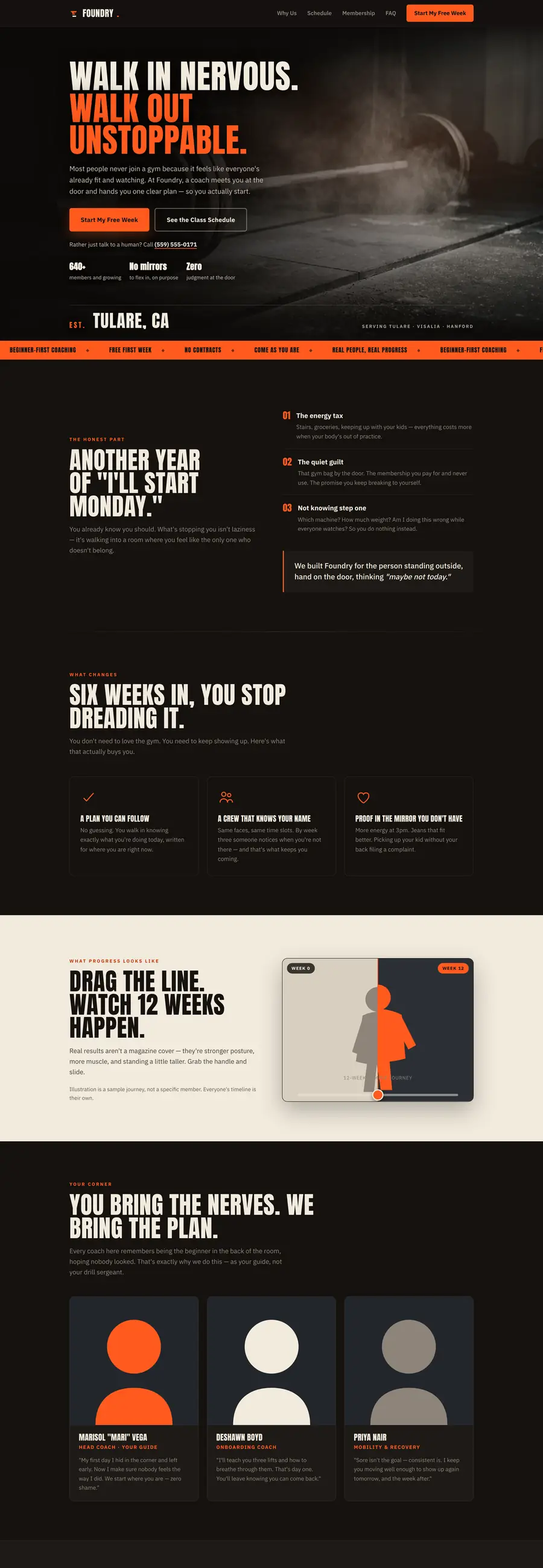 Foundry Strength Co. website design by Sequoia Web Co